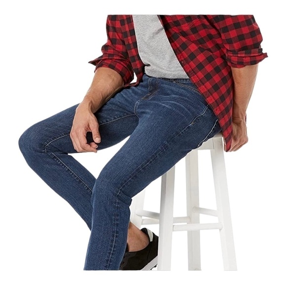 AMAZON Essentials Mens Regular Fit Buffalo Plaid Flannel Shirt Size S - Picture 4 of 7